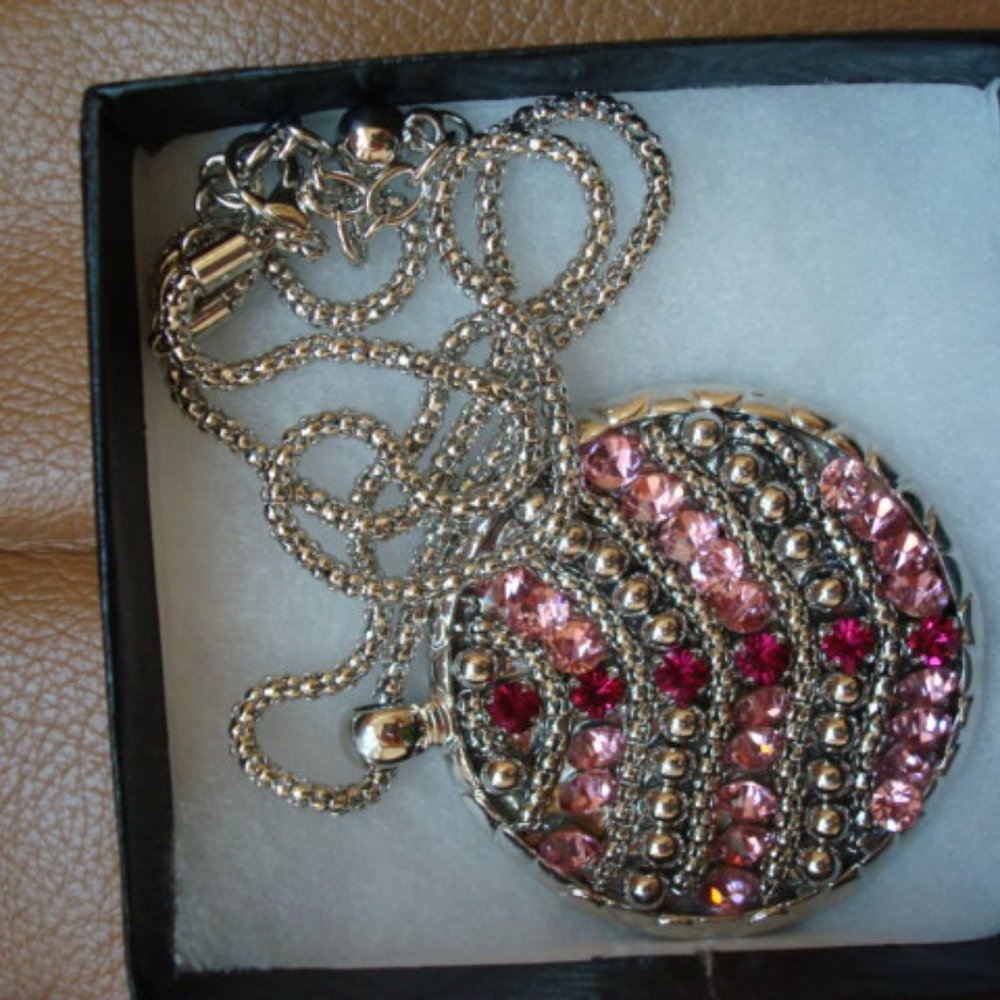 NEW HUGE TANZANITE CRYSTAL DROP PENDANT - Picture 4 of 6